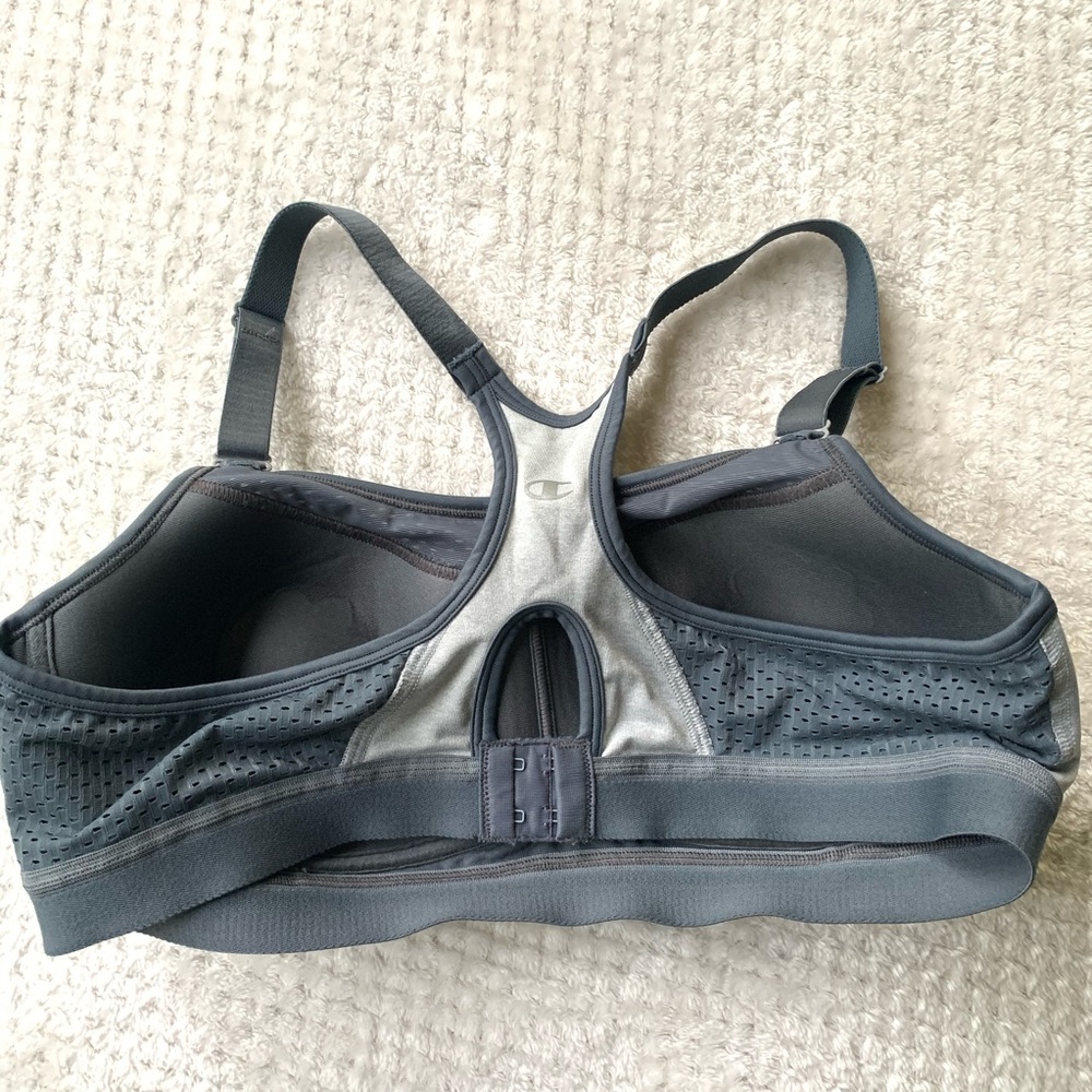 Champion sports workout gray racer back bra - Picture 2 of 8